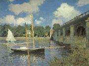 Claude Monet Le Pont routier,Argenteuil USA oil painting artist